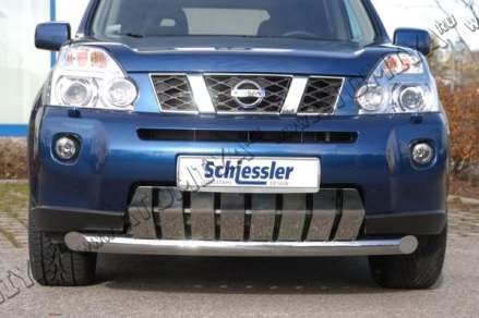 защита переднего бампера 76 мм нерж. сталь для Nissan X-Trail T31 2007-2010 Пр-во Schiessler