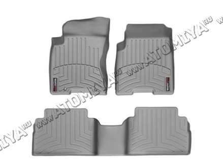 ковры салона передние и задние(к-т) серые для Nissan Rogue 2008-