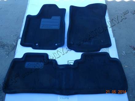 ковры салона велюровые темно-серые передние+задние для Nissan Murano 2002-2008
