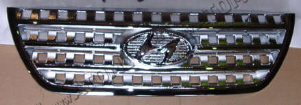 Решетка радиатора хром (накладки, для US- верс.) для Hyundai Sonata NF 2005-2010