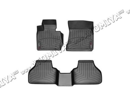 ковры салона черные передние+задние 	для BMW  X3 (F25) 2010-